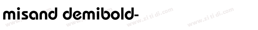 misand demibold字体转换